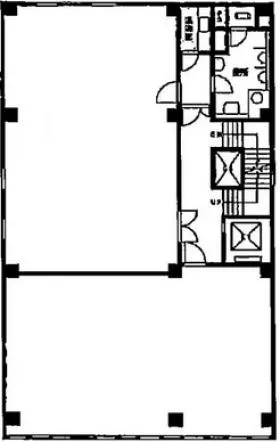 竹本ビルの基準階図面