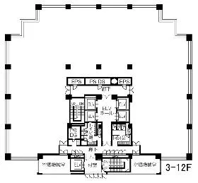 FOREFRONT TOWER Ⅰの基準階図面