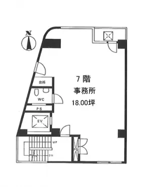 武蔵屋ビルの基準階図面