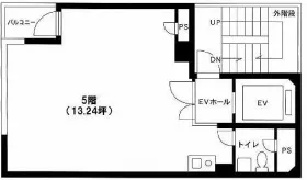 第二東明ビルの基準階図面
