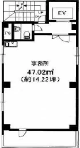 アオキビスポークビルの基準階図面