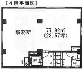 金星ビルの基準階図面