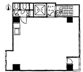 クリエイトビルの基準階図面