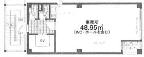 いずみ九段ビルの基準階図面