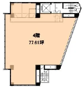 高秀ビルの基準階図面