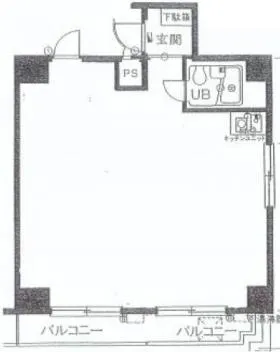 エレガンス飯田橋ビルの基準階図面