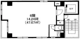 BM神田ビルの基準階図面