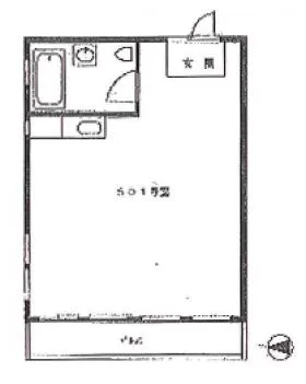 末広町ハイムビルの基準階図面