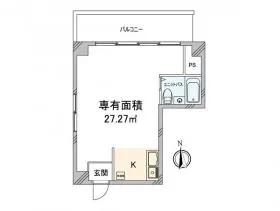 山岡ビルの基準階図面