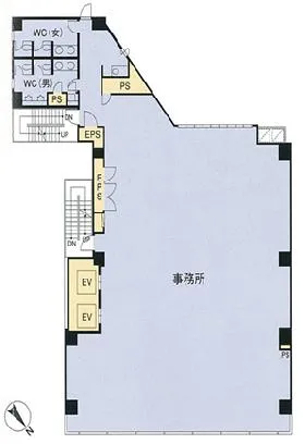 HF神田小川町ビルディング(旧神田小川町トーセイビルⅡ)の基準階図面