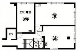 竹内ビルの基準階図面