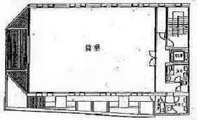 陽北ビルビルの基準階図面