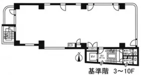ビオレ秋葉原ビルの基準階図面