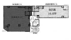 成瀬秋葉原ビルの基準階図面