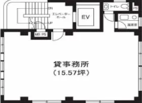 KUMAKIビルの基準階図面