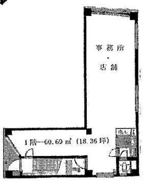 キンゴビルの基準階図面