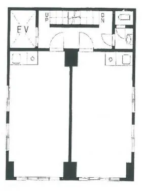 紺屋ビルの基準階図面
