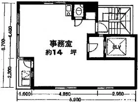ハトヤビルの基準階図面