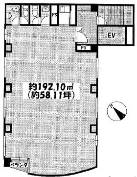 富田ビルの基準階図面