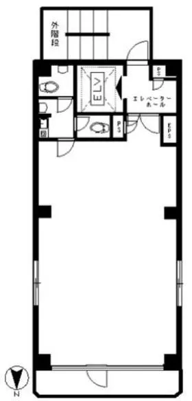 丸屋ビルの基準階図面