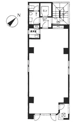 第二大藪ビルの基準階図面