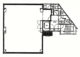 東神田プラザビルの基準階図面
