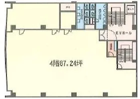 四谷セントラルビルの基準階図面