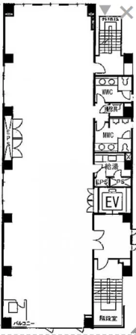 細井ビルの基準階図面