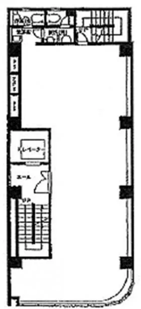 日本ビルの基準階図面
