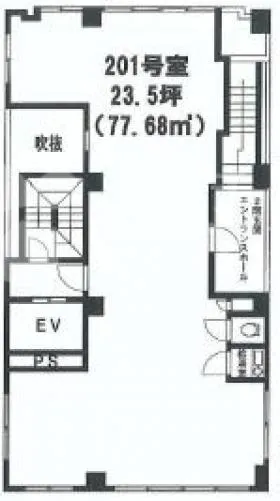 木村ビルの基準階図面