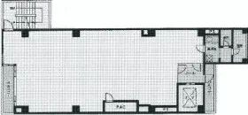 新宿曙橋ビルの基準階図面