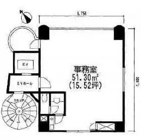 HIビルの基準階図面