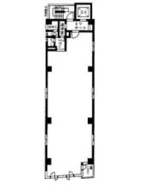 岩本町手塚ビルの基準階図面