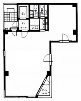 森田ビルの基準階図面