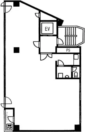 カネヒロビルの基準階図面