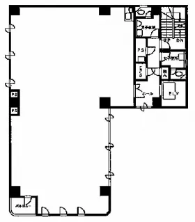 西池本田ビルの基準階図面