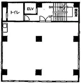日中友好会館ビルの基準階図面