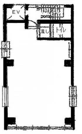 川崎パークⅢビルの基準階図面
