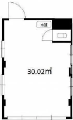 叶ビルの基準階図面