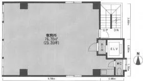 駿河台小林ビルの基準階図面