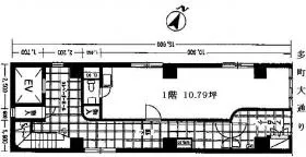 青木ビルの基準階図面