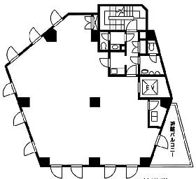 MSR東中野ビルの基準階図面
