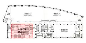 国際ファッションセンタービルの基準階図面