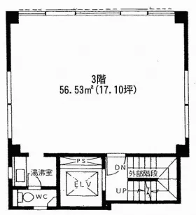 サンケイビルの基準階図面