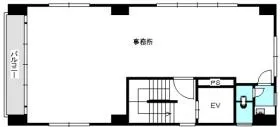 吉田ビルの基準階図面