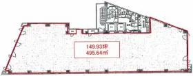 ランディック神田ビルの基準階図面