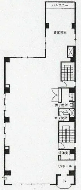 清水ビルの基準階図面