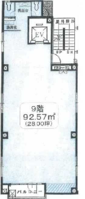 酒井ビルの基準階図面