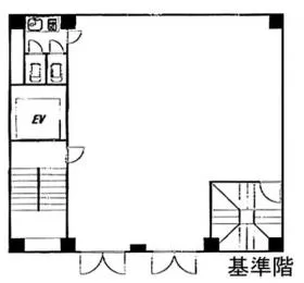 芝崎ビルの基準階図面