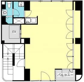 C-KS1ビルの基準階図面